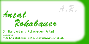 antal rokobauer business card
